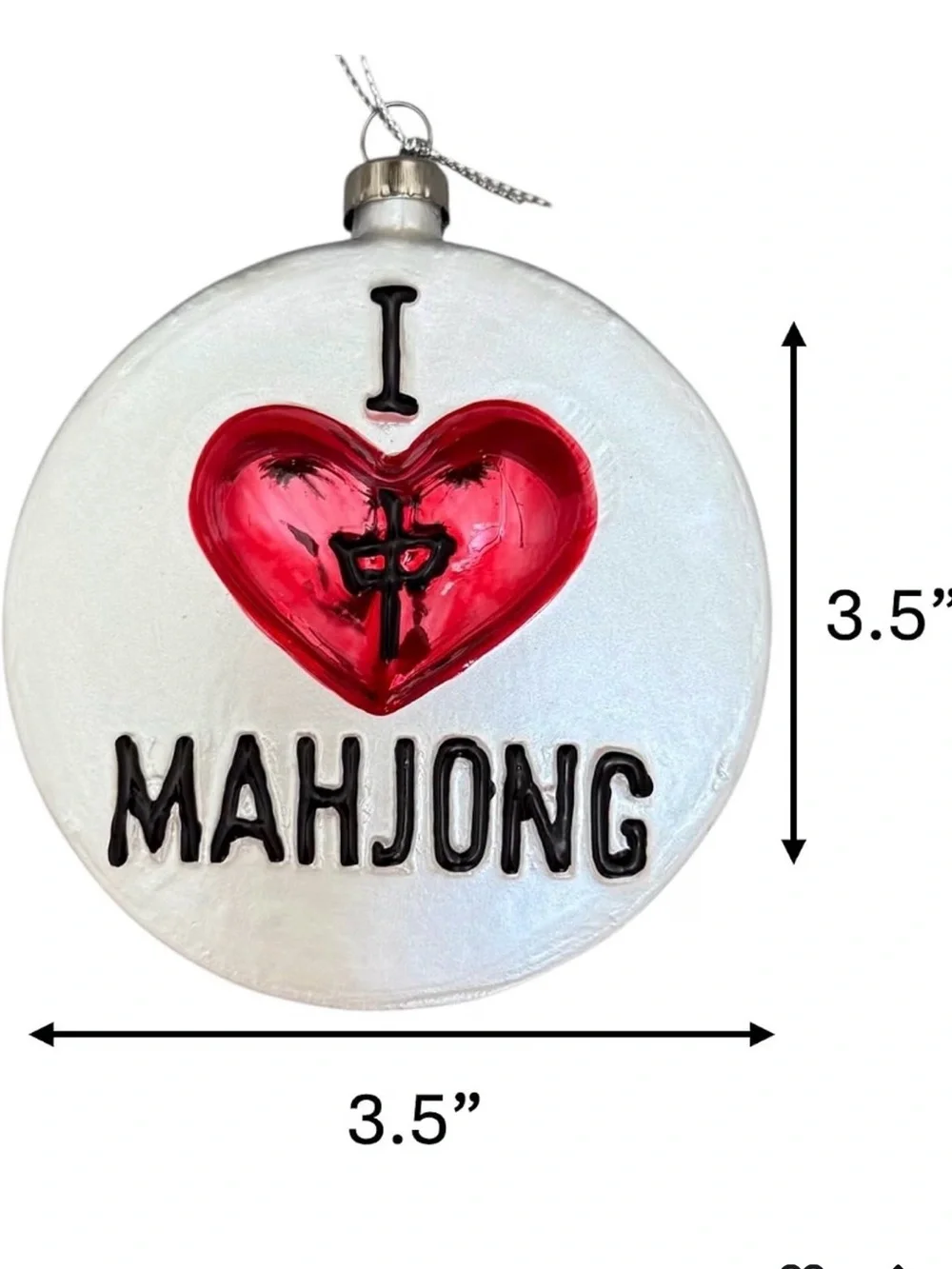 Mahjong Christmas Ornament